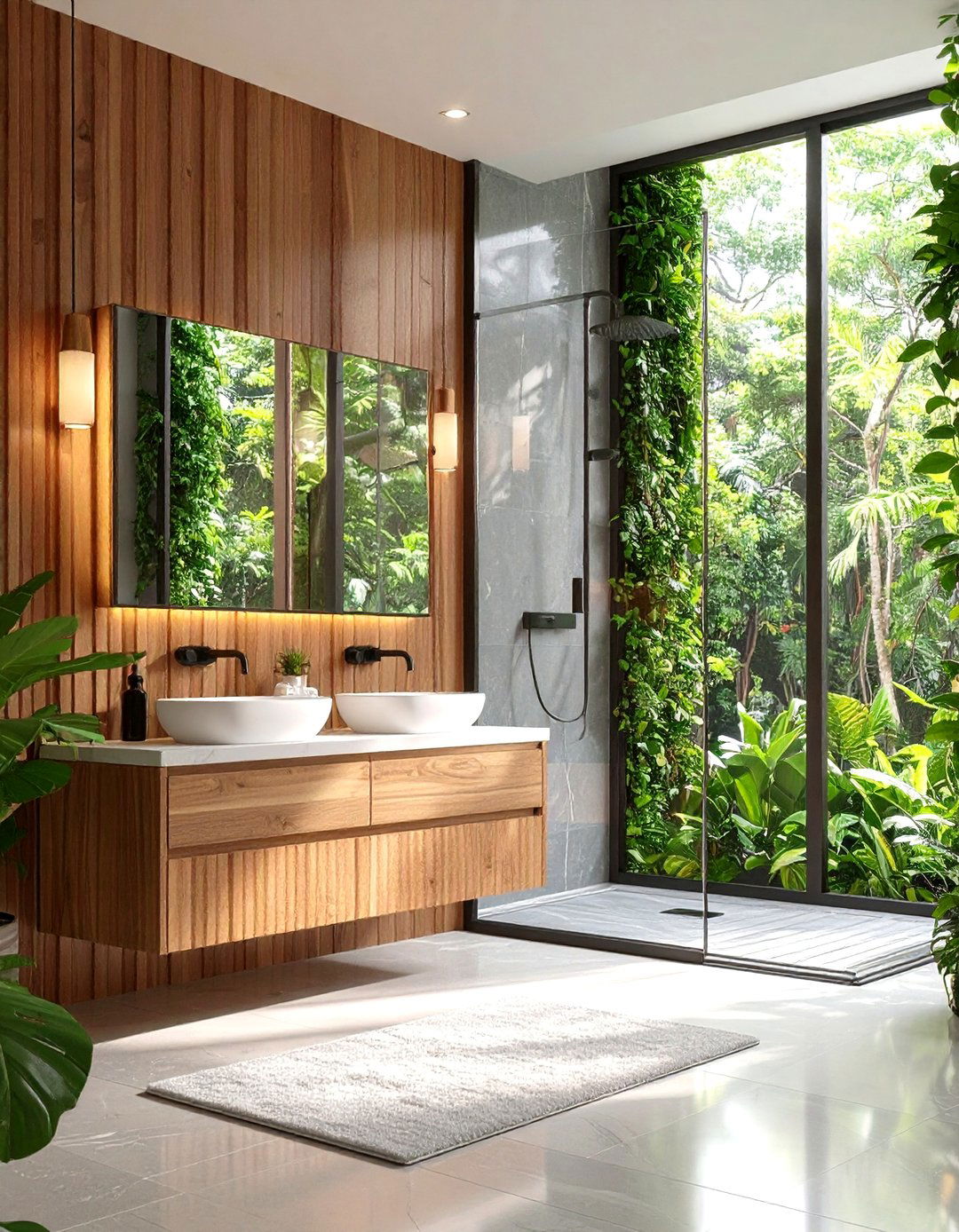 Fluted and Reeded Textures Bathroom