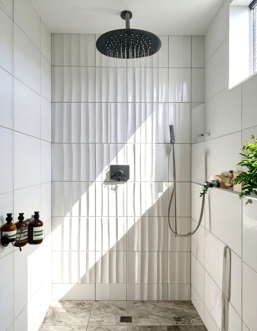 Fluted or Reeded Shower Wall Tiles - 30 shower tile ideas 2025