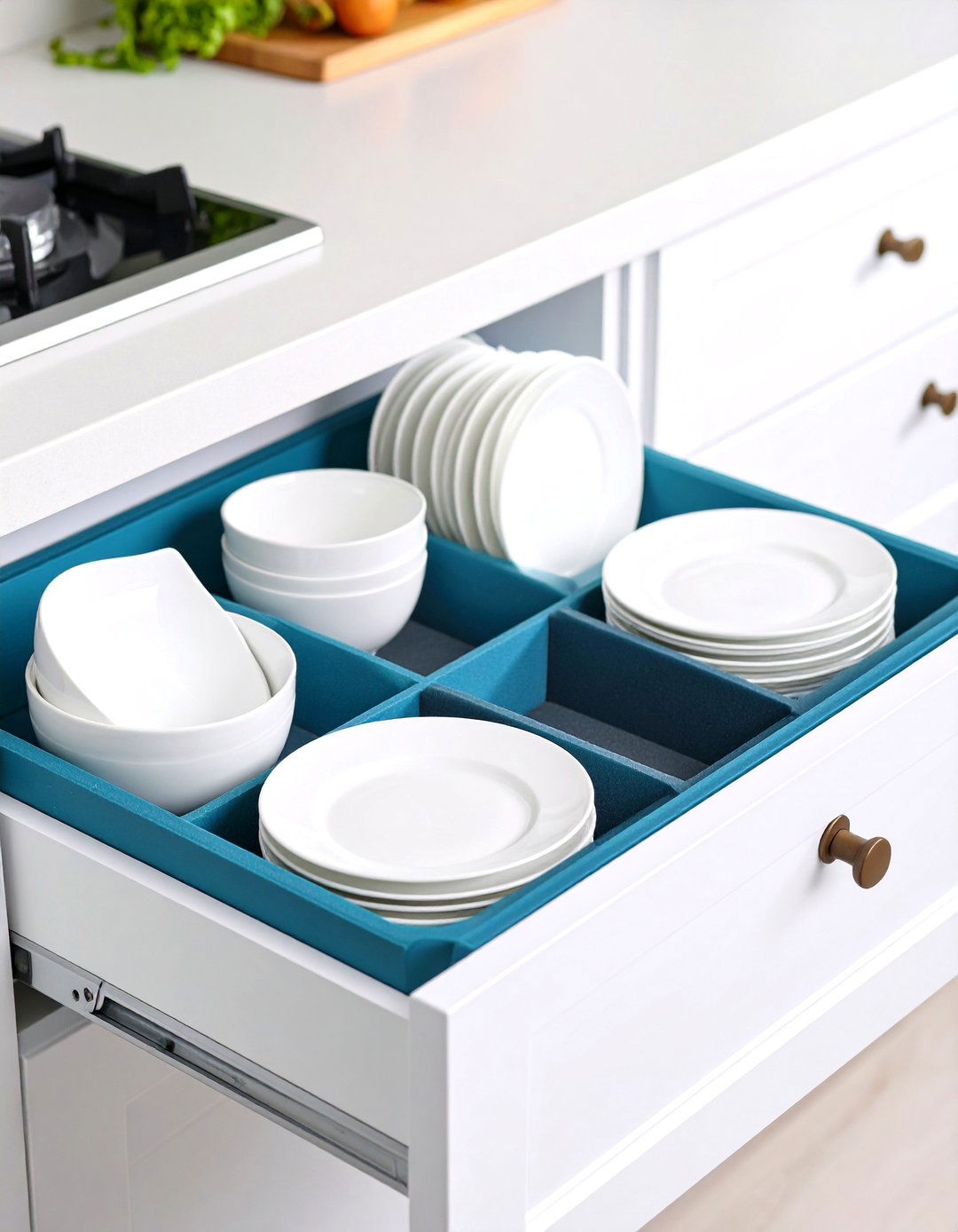 Foam Drawer Inserts for Dishes - 30 kitchen drawer organizer ideas
