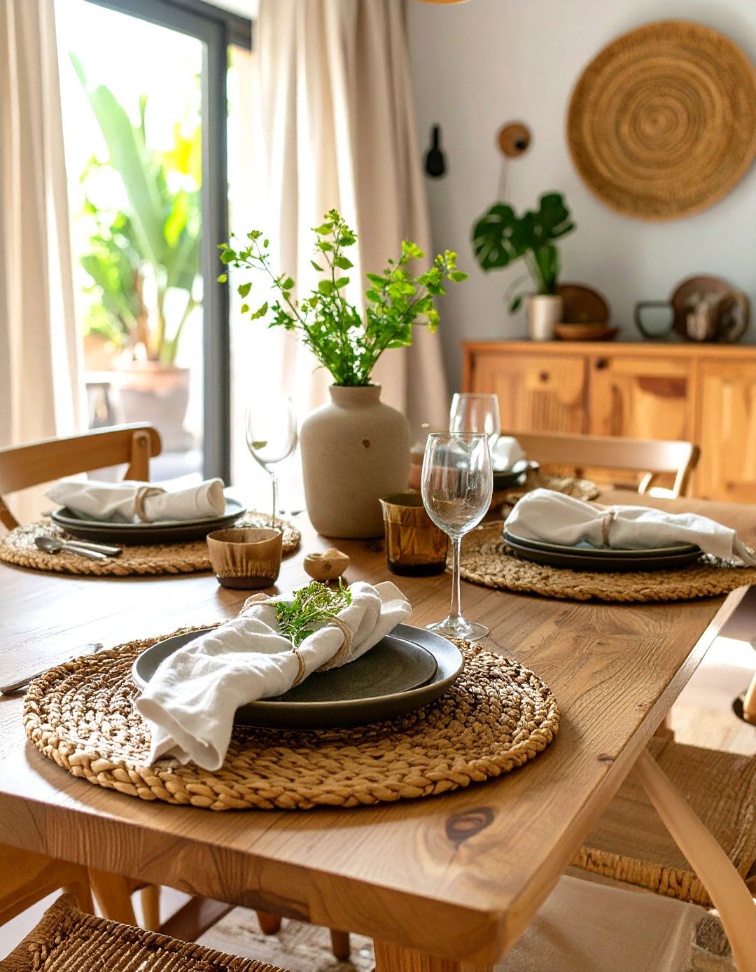 Focus on Natural Textures - 30 simple dining room ideas