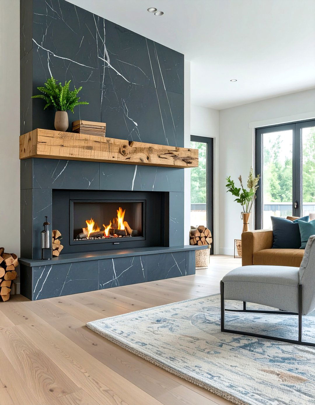 Focus on a Statement Fireplace - 30 sitting room decor ideas