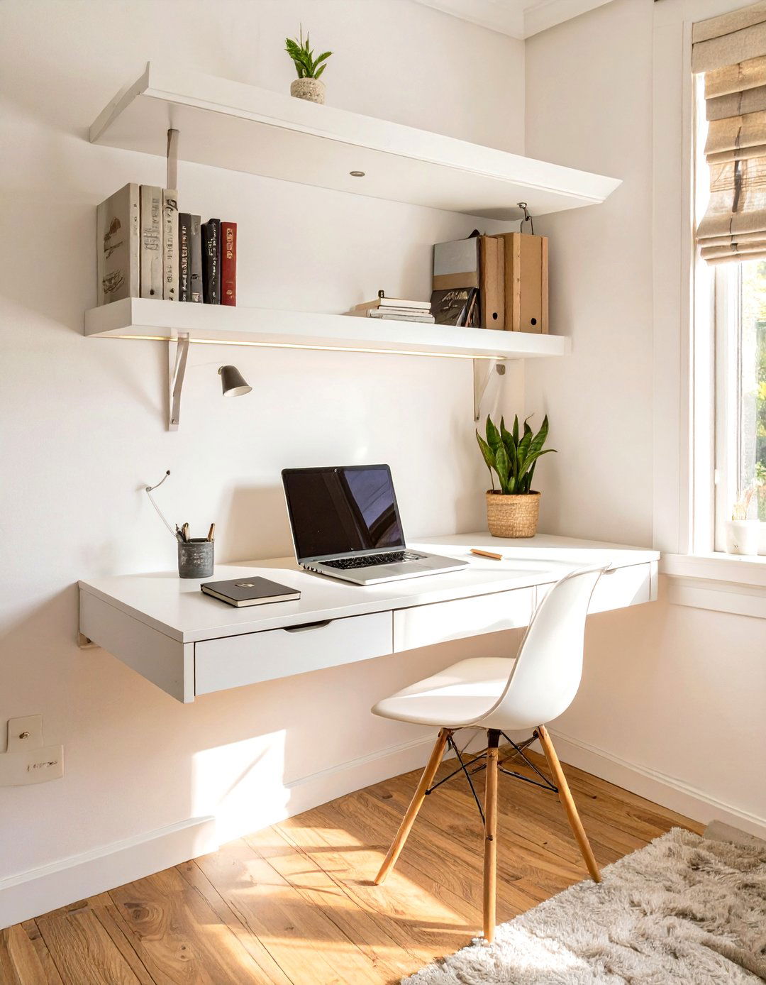 Fold Down Wall Mounted Desk - 30 teenage girl bedroom ideas for small rooms