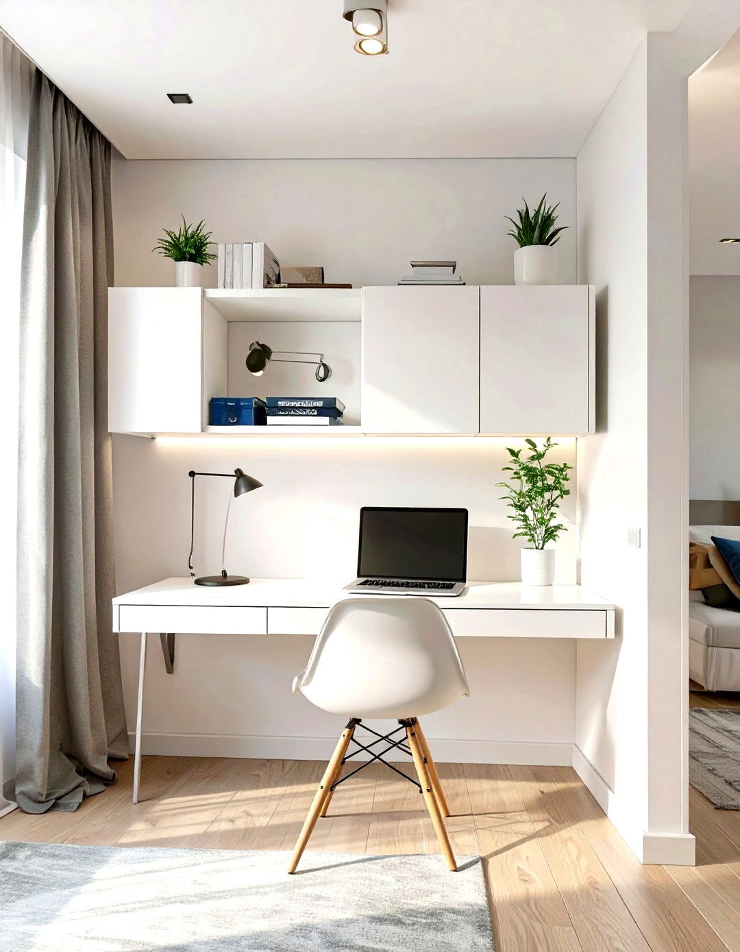 Foldable Desk for Temporary Workspaces - 30 small office decor ideas