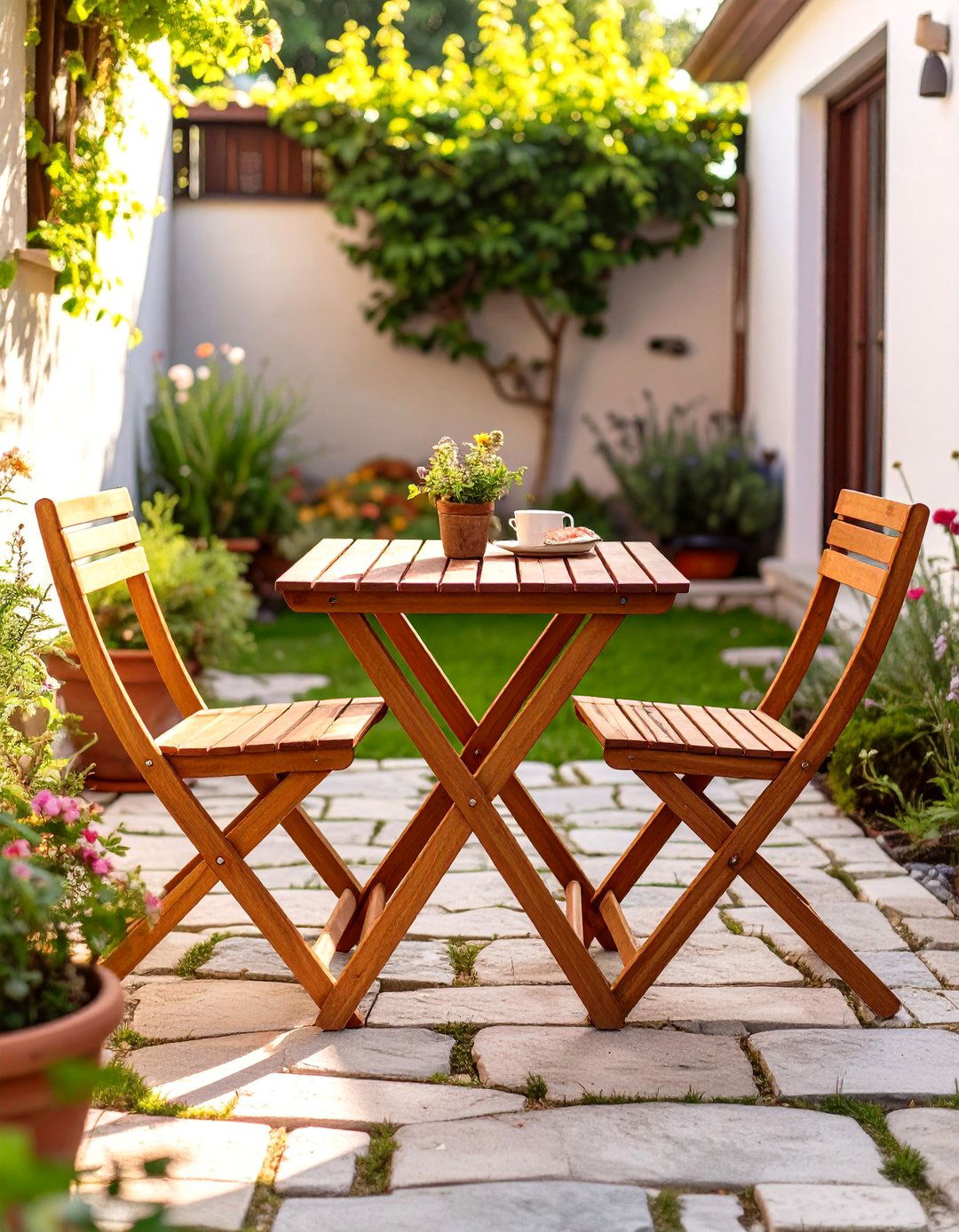 Foldable Outdoor Furniture for a Versatile Backyard - 30 tiny backyard ideas