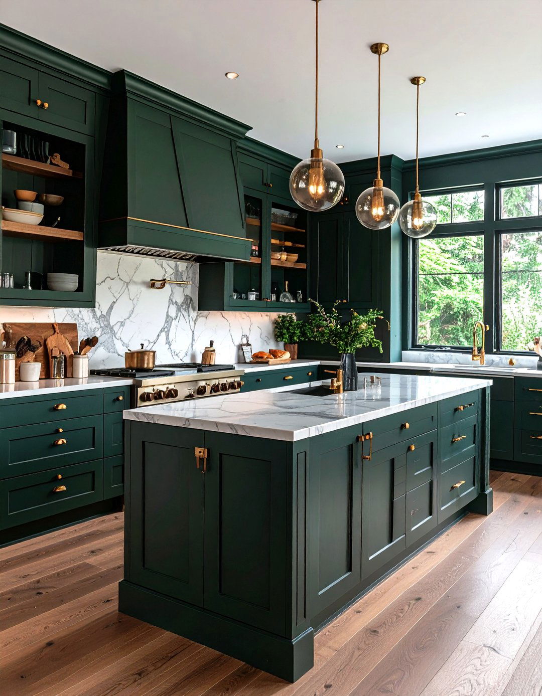Forest Green Kitchen Cabinets - 30 kitchen cabinet colors ideas