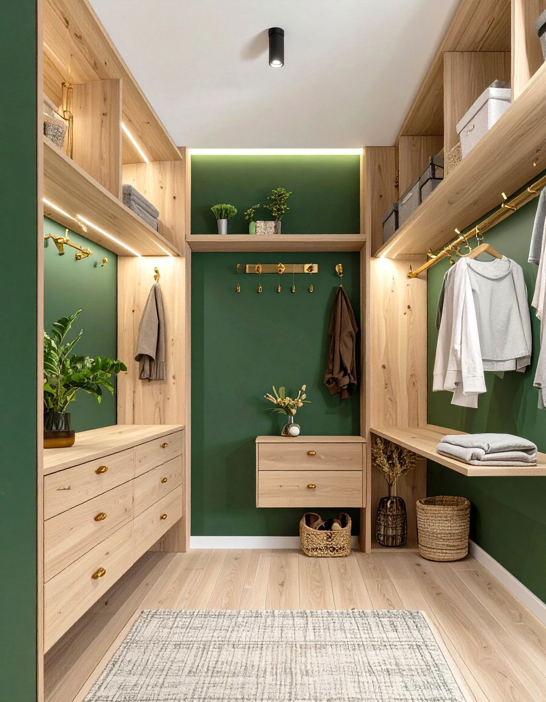 Forest Green for Depth - 30 broom wall color ideas
