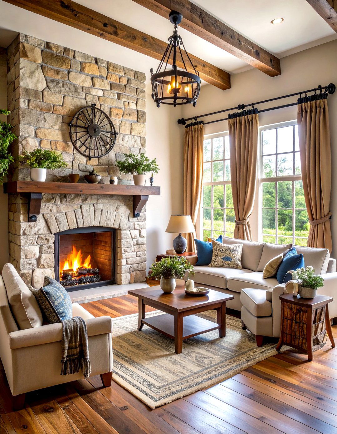 30 Rustic Living Room Ideas for a Warm and Cozy Home - We Love Home Blog