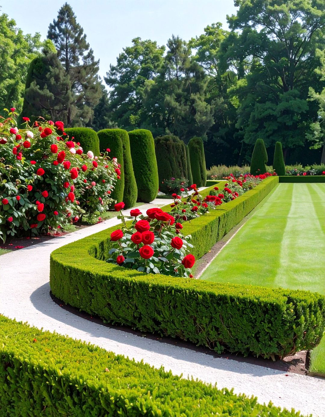 Formal Boxwood Hedges - 30 outdoor landscaping ideas