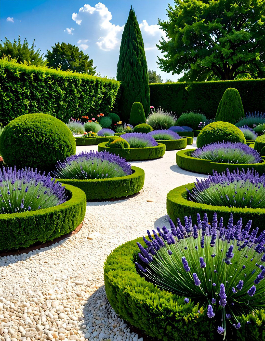 Formal Parterre Gravel Garden - 30 gravel garden ideas