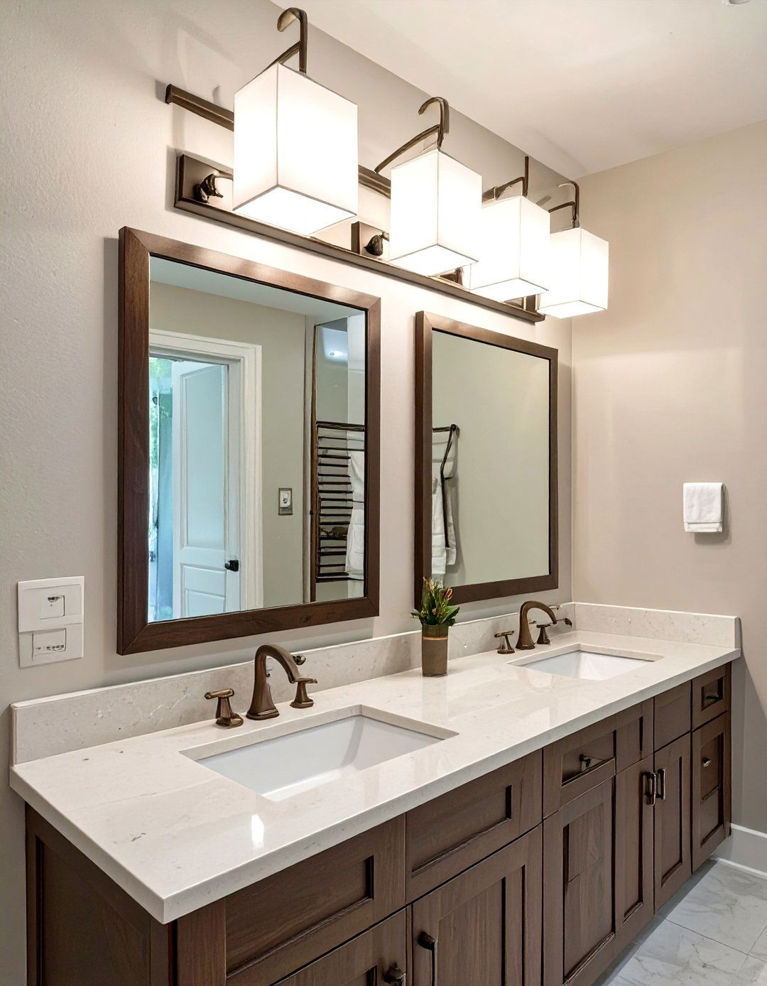 Four Light or Five Light Vanity Bar - 30 vanity lighting ideas