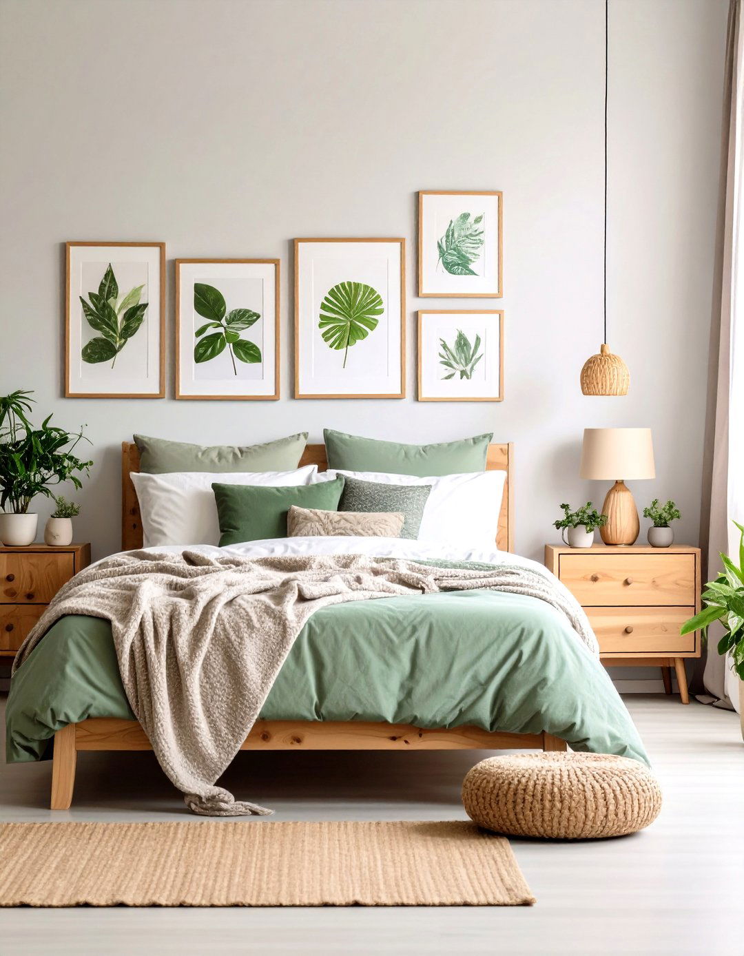 Framed Botanical Prints - 30 rustic bedroom ideas