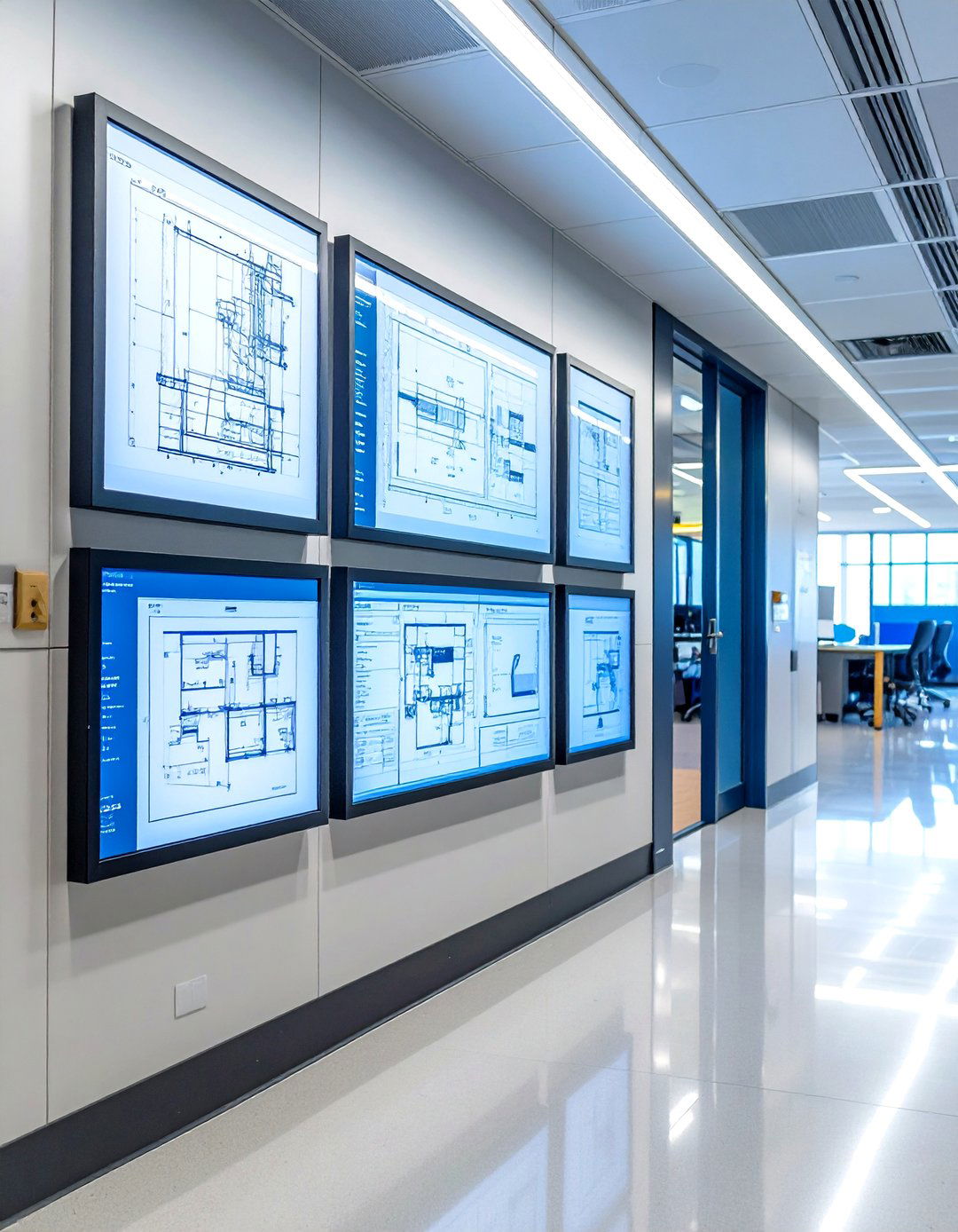 Framed Engineering or Patent Prints - 30 professional office wall decor ideas