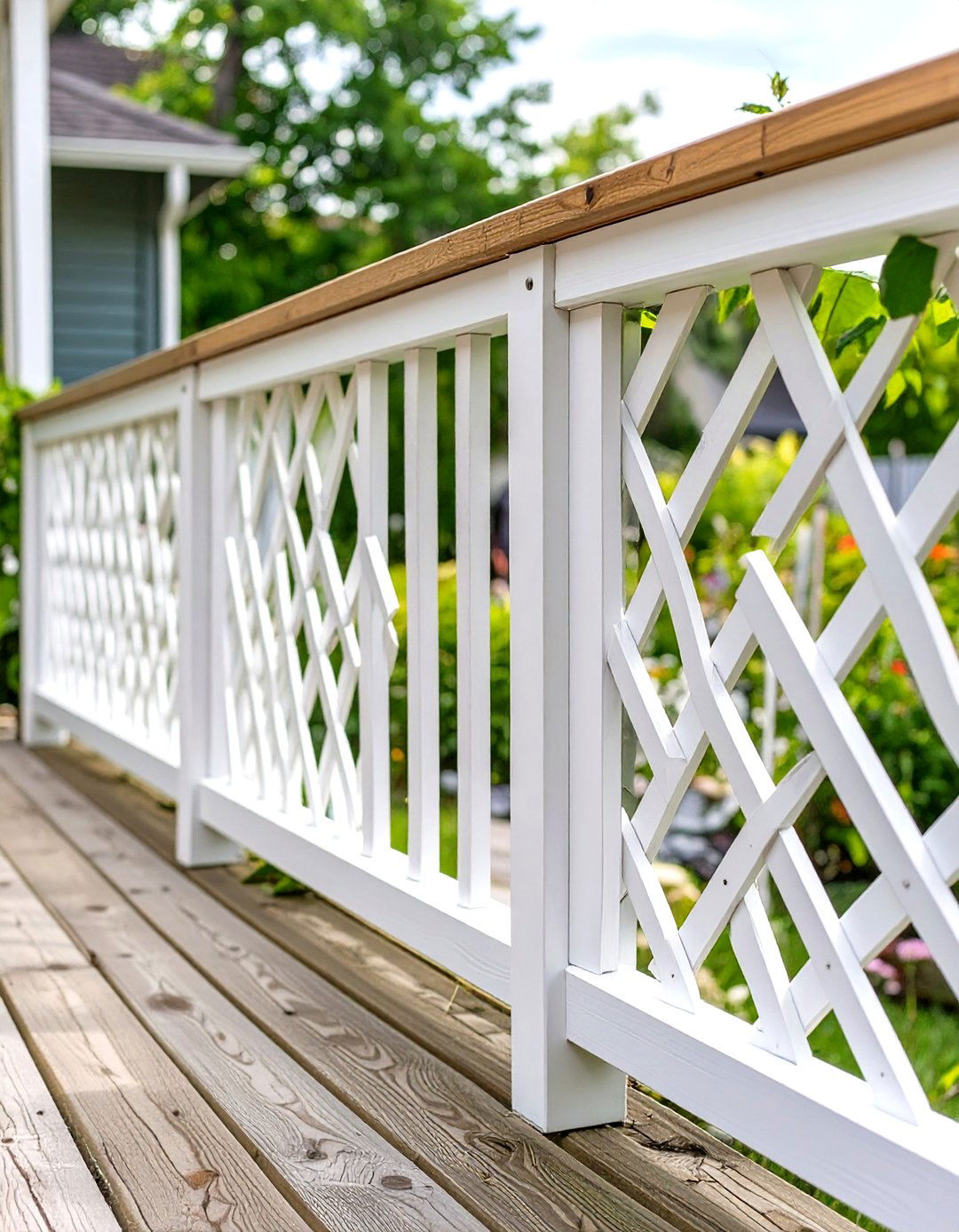 30 Wood Cheap Deck Railing Ideas for Budget Renovation - We Love Home Blog