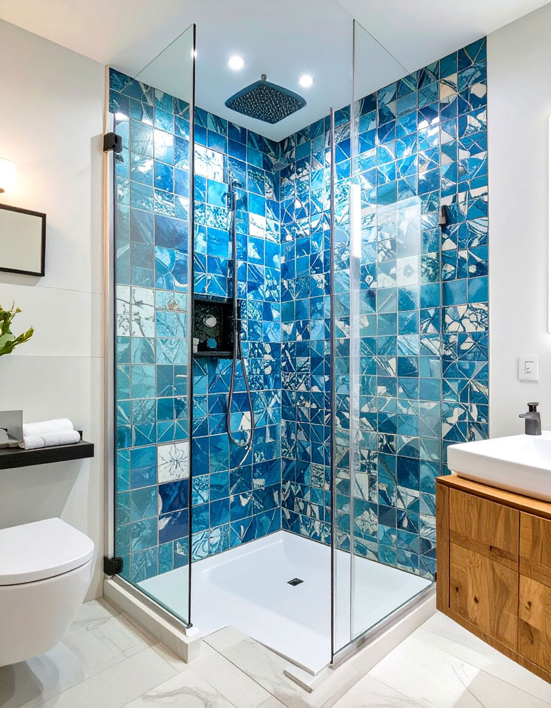 Frameless Glass Enclosure Standing Shower - 30 standing shower ideas