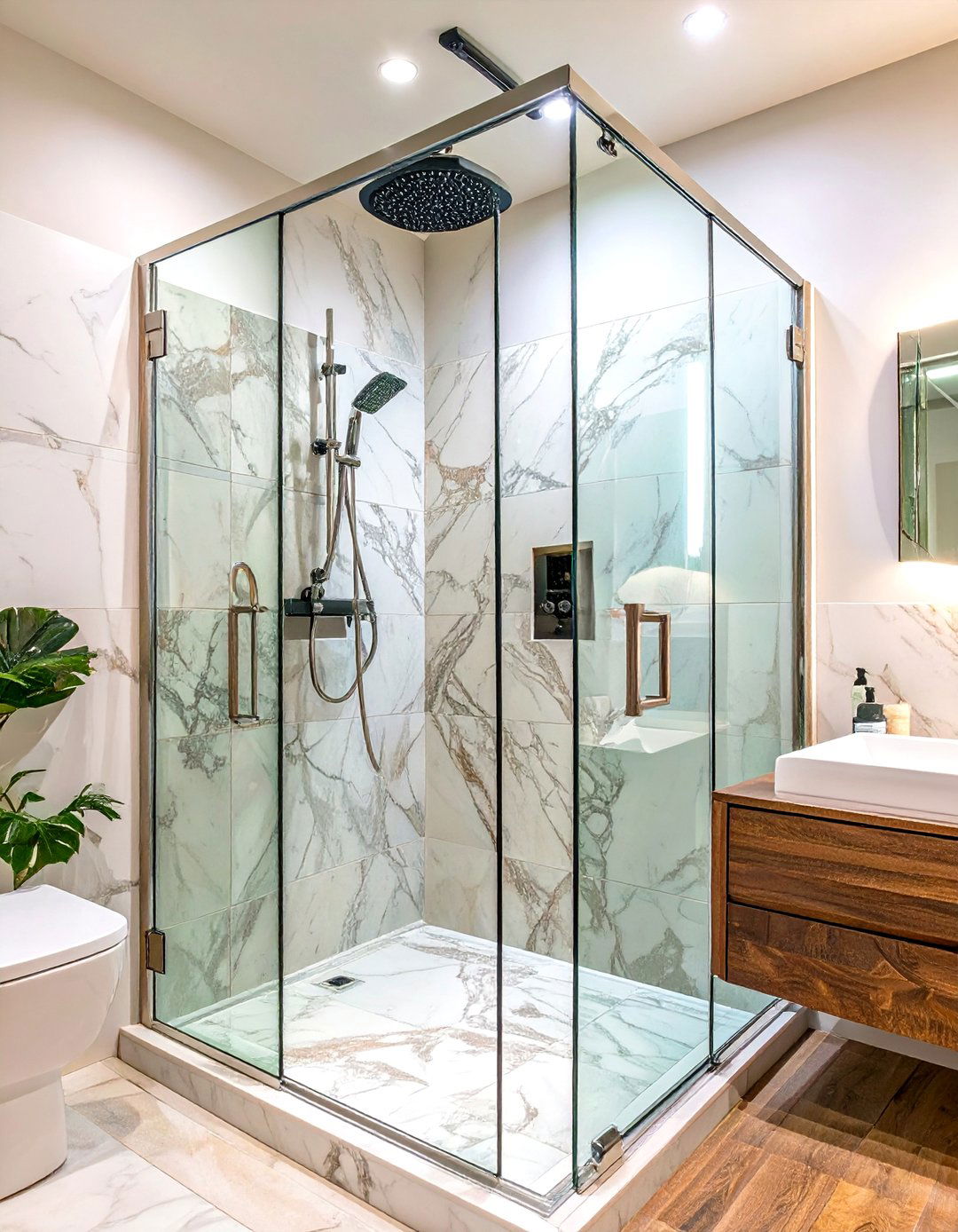 Frameless Glass Shower Enclosure - 30 shower enclosure ideas
