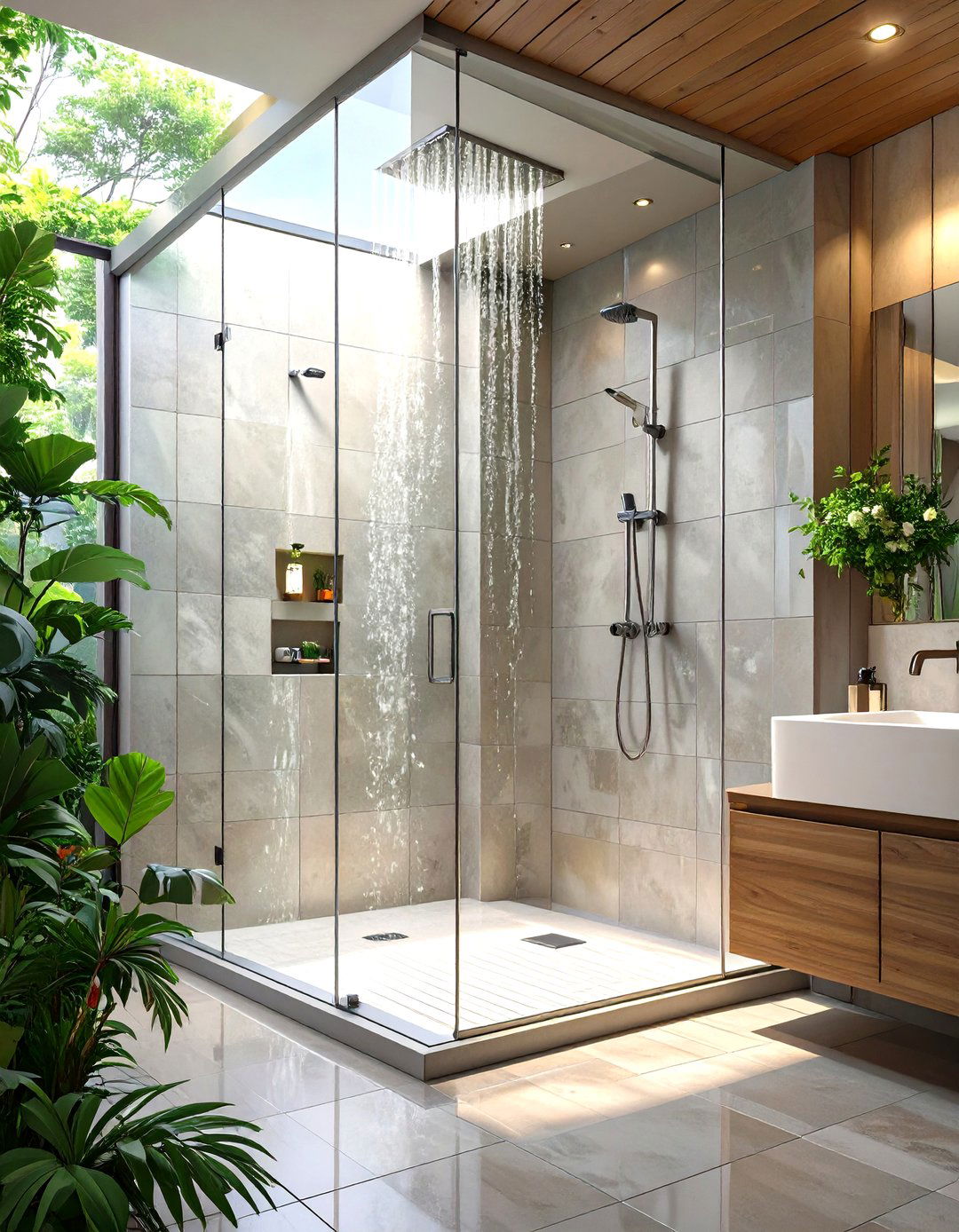 Frameless Glass Shower Enclosures - 30 small modern bathroom ideas