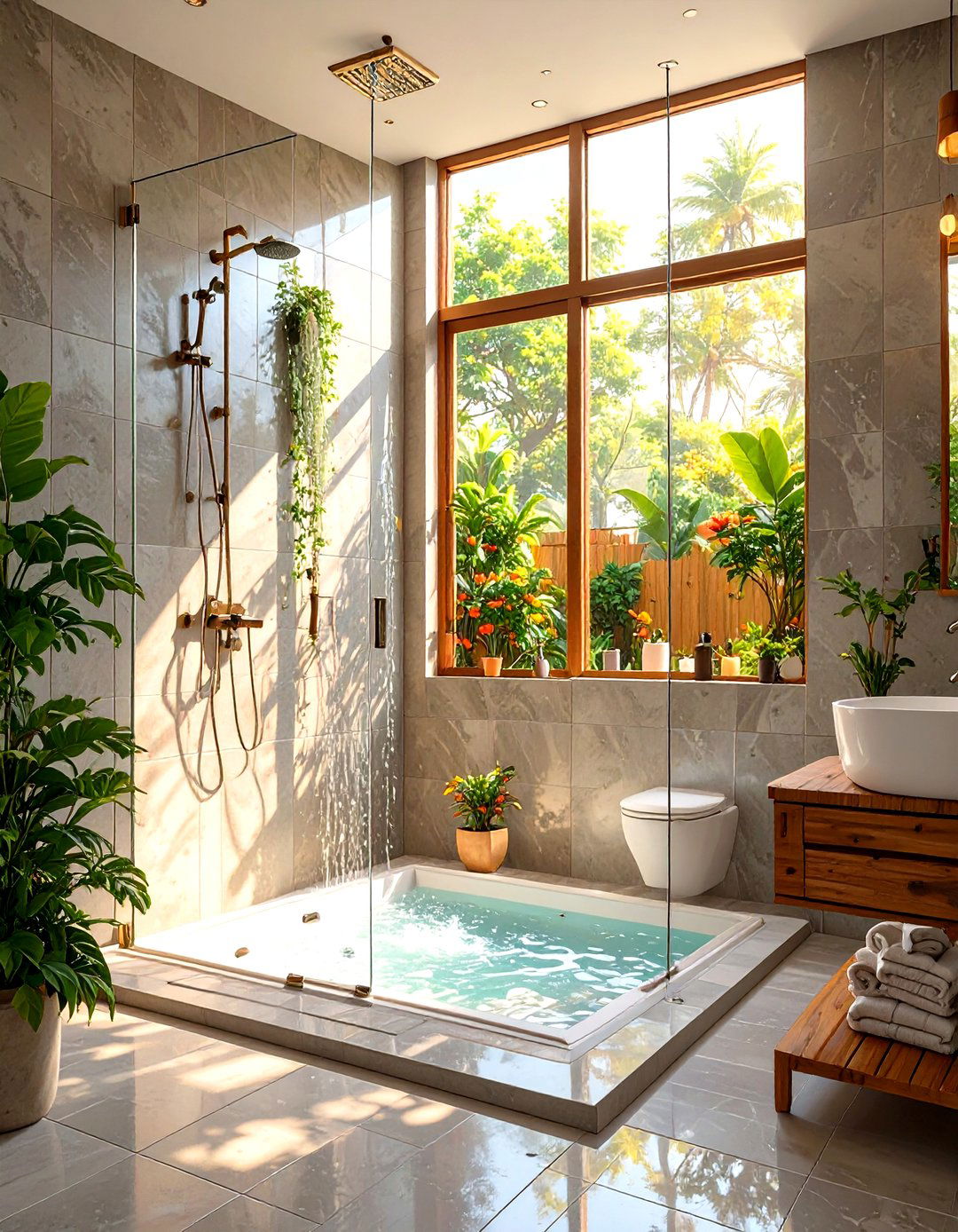 Frameless Glass Shower Window - 30 shower window ideas