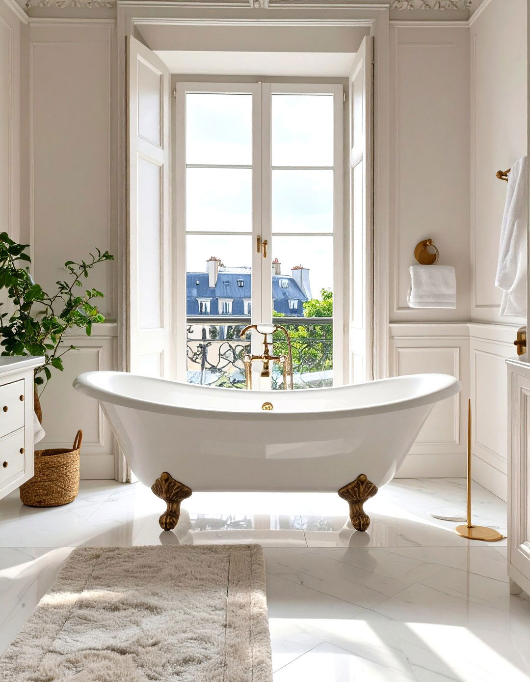 Free Standing Bathtubs in Bathrooms - 30 what is parisian interior design ideas