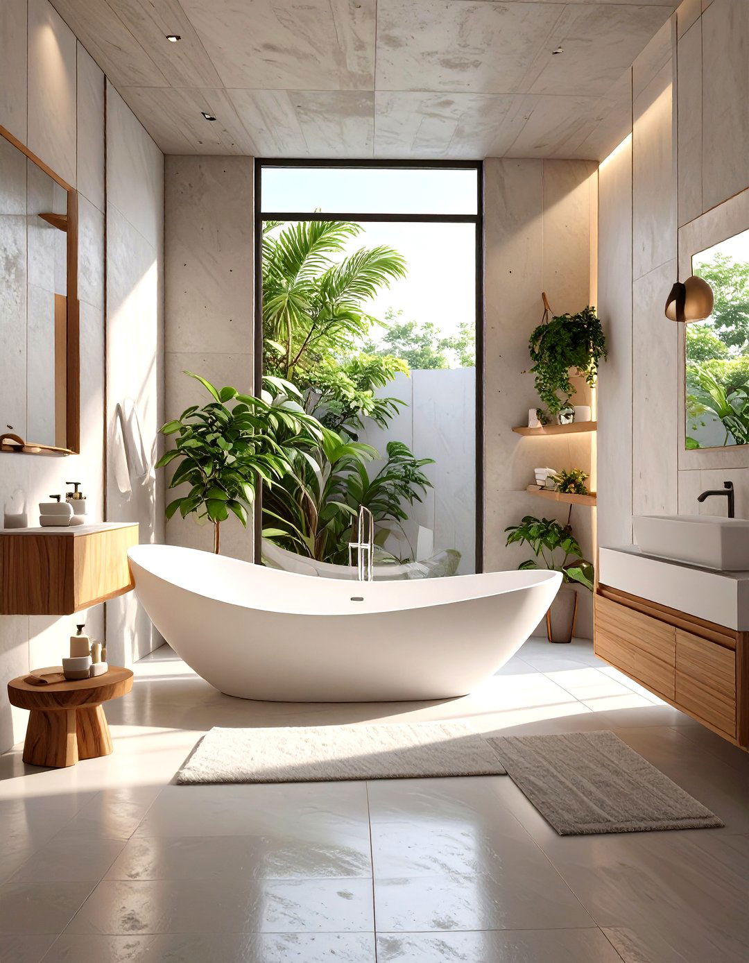 Freestanding Bathtub as a Centerpiece - 30 ultra modern modern luxury bathroom design ideas