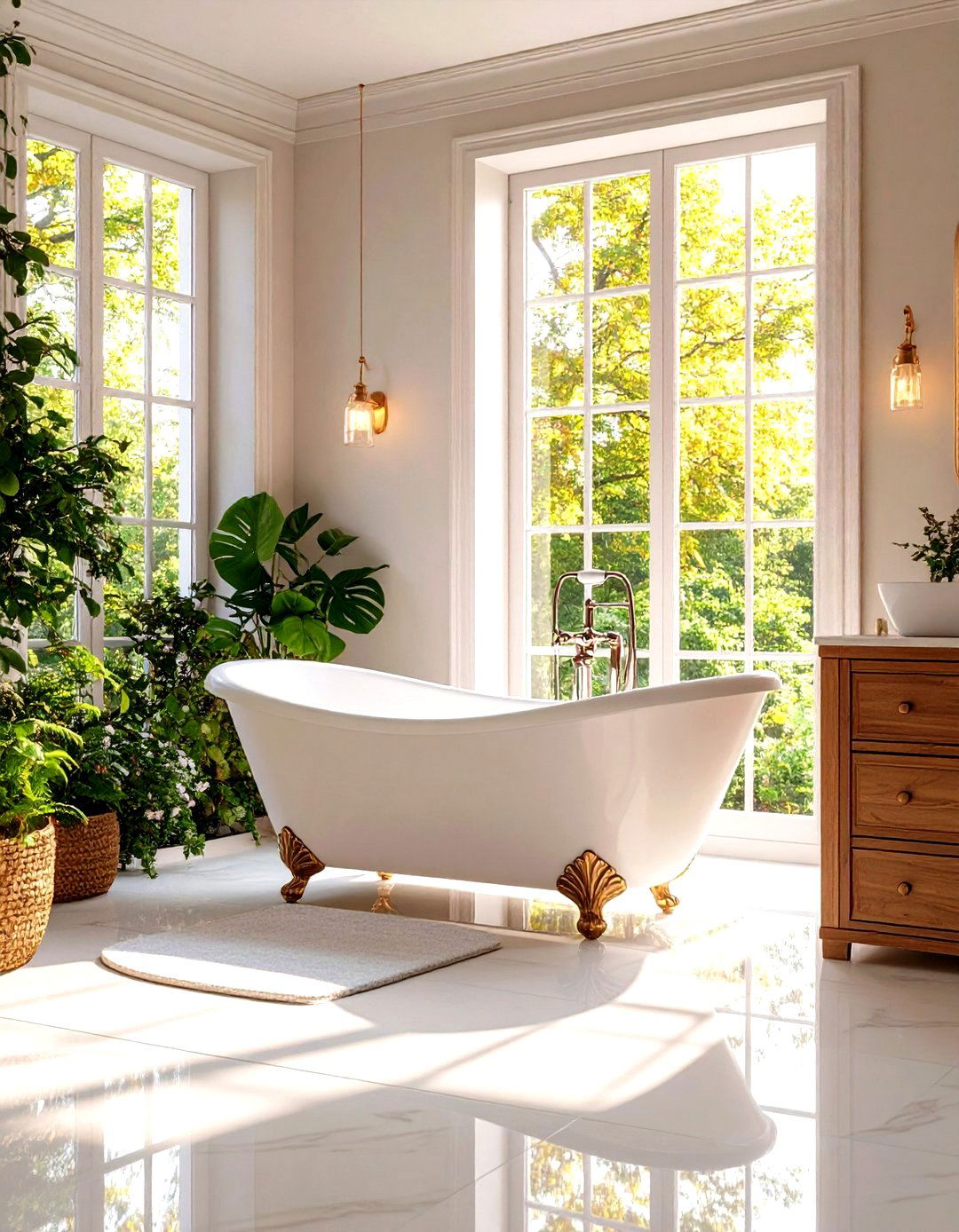 Freestanding Bathtubs - 30 parisian interior design ideas