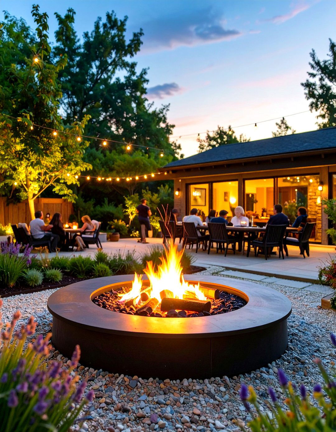 Freestanding Circular Outdoor Fireplace - 30 outdoor fireplace ideas