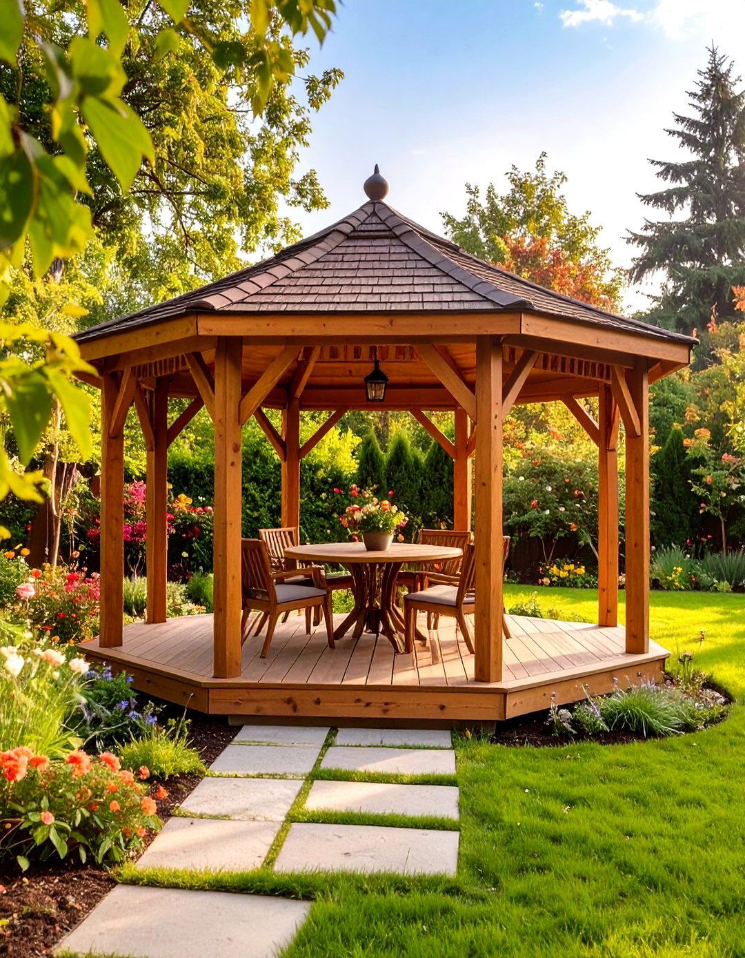 Freestanding Covered Patio Gazebo - 30 outdoor covered patio ideas