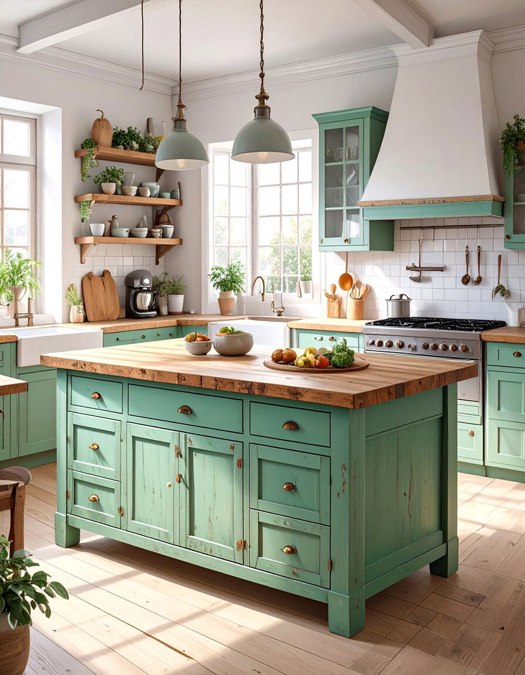 Freestanding Furniture Style Kitchen Island - 30 unique kitchen island ideas