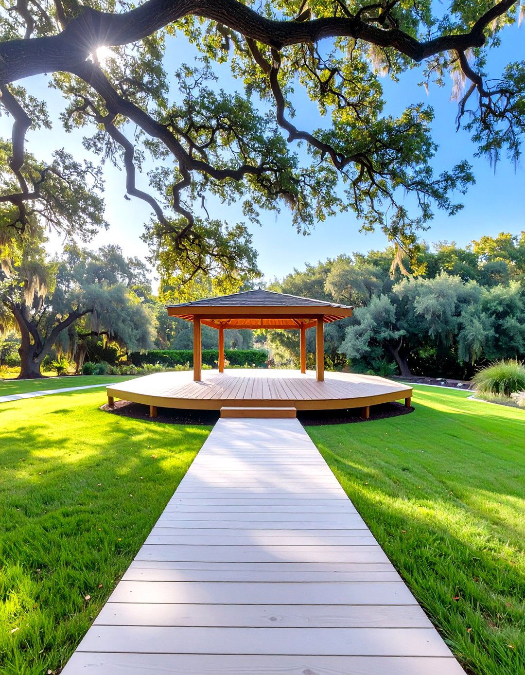 Freestanding Island Wood Deck - 30 wood deck ideas