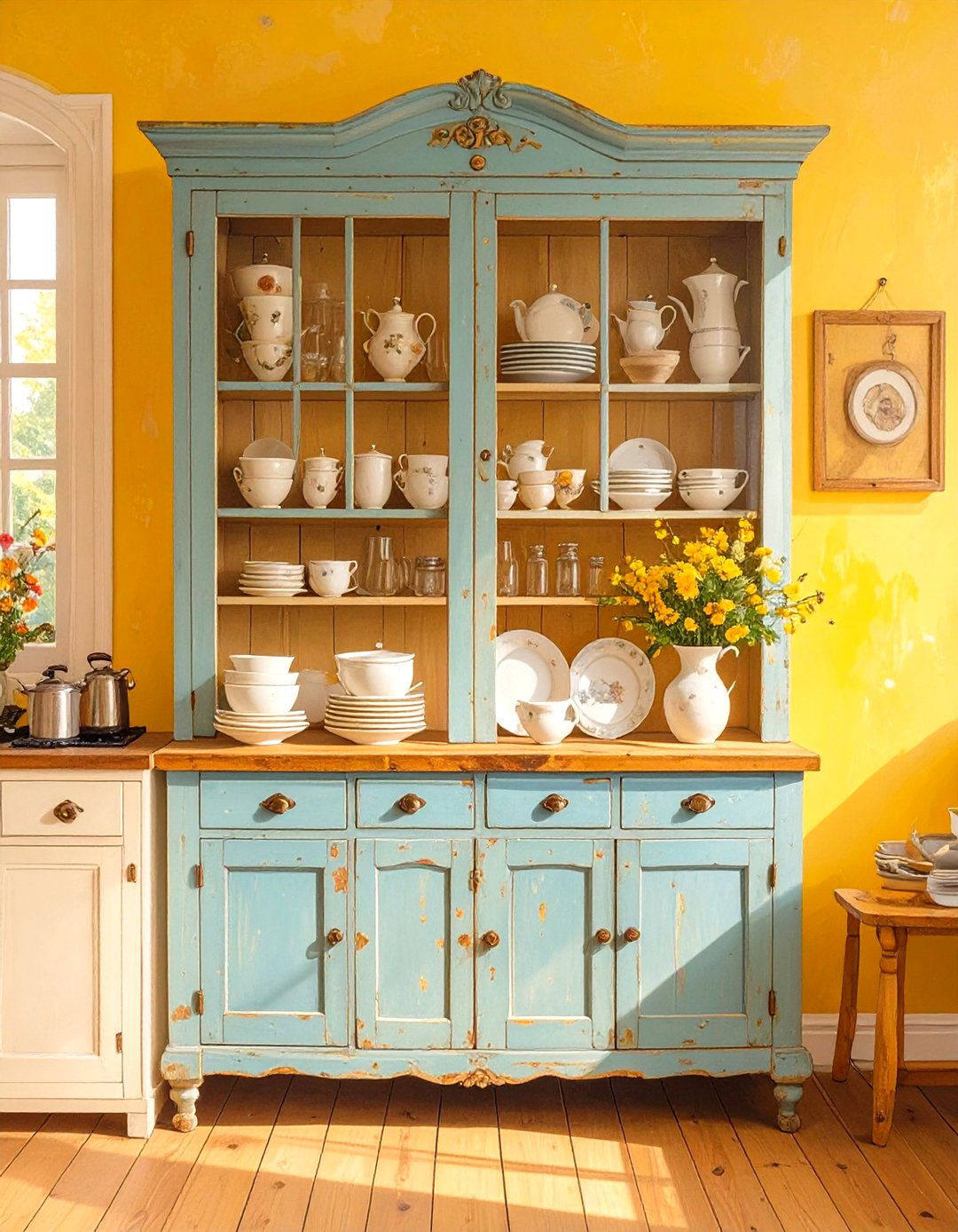 Freestanding Kitchen Furniture - 30 vintage kitchen trends 2025