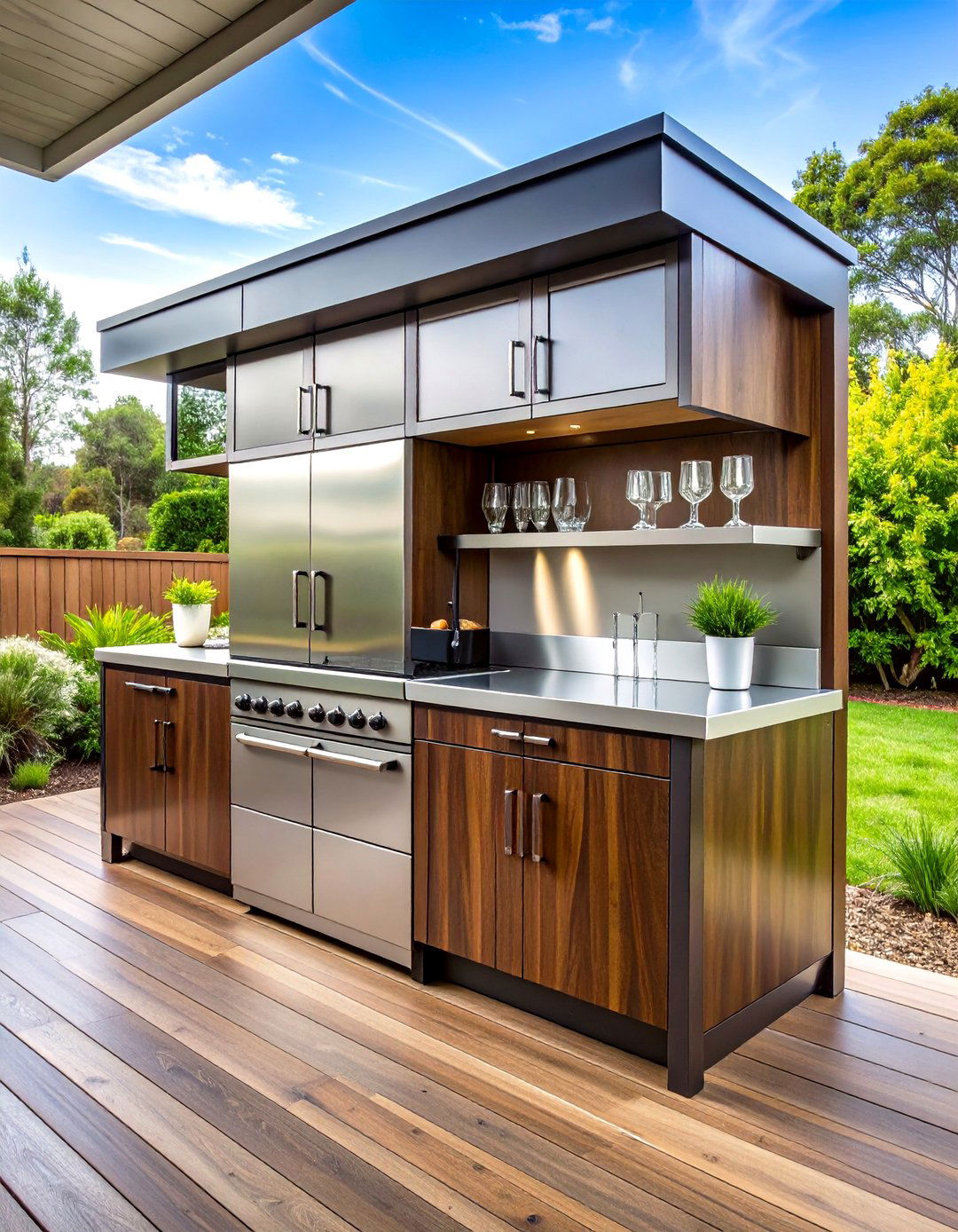 Freestanding Outdoor Cabinet - 30 outdoor storage ideas