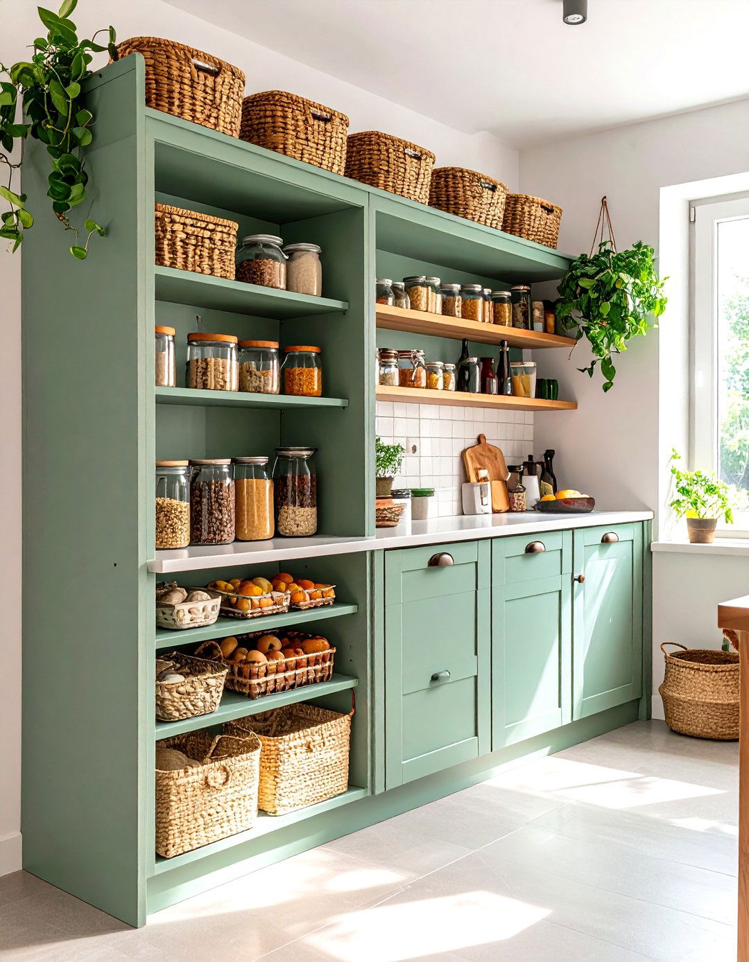 Freestanding Pantry Cabinet - 30 pantry ideas for small kitchen