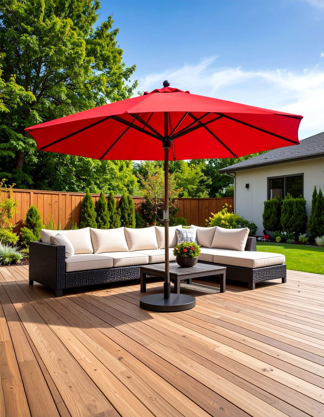 Freestanding Patio Umbrella - 30 patio sun shade ideas