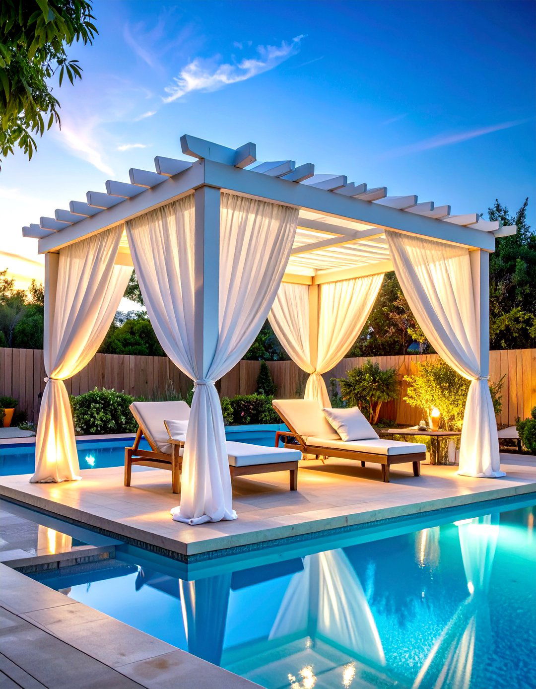 Freestanding Poolside Pergola - 30 outdoor pergola ideas