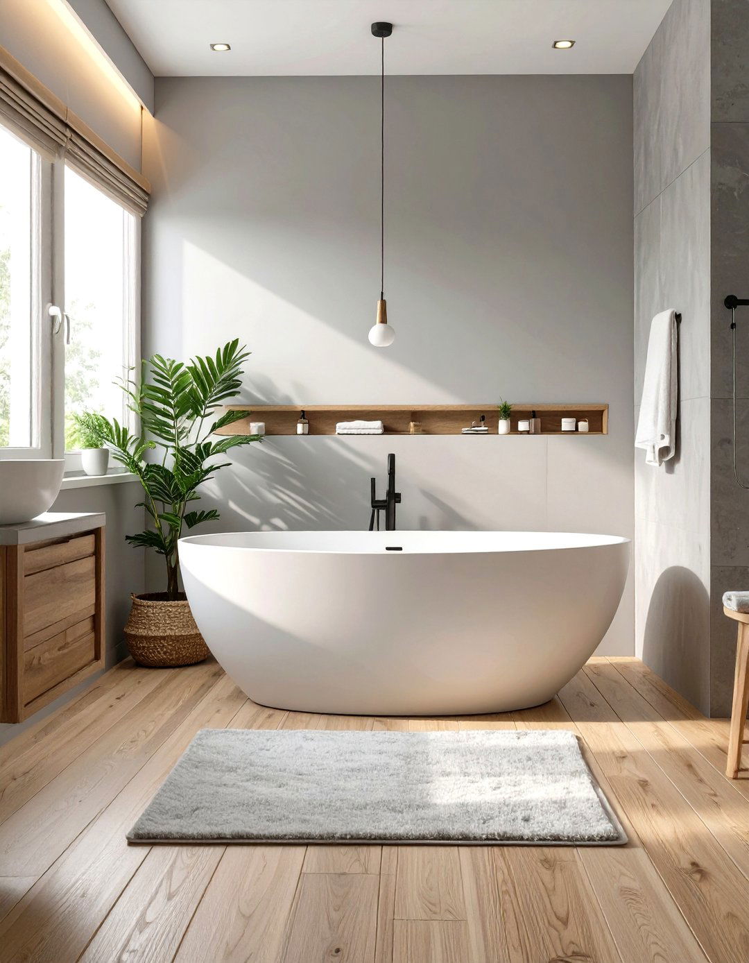 Freestanding Tub Bathroom Focus - 30 neutral bathroom ideas