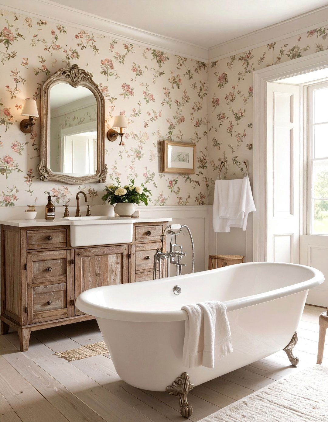 French Country Bathroom Charm - 30 bathroom upgrade ideas