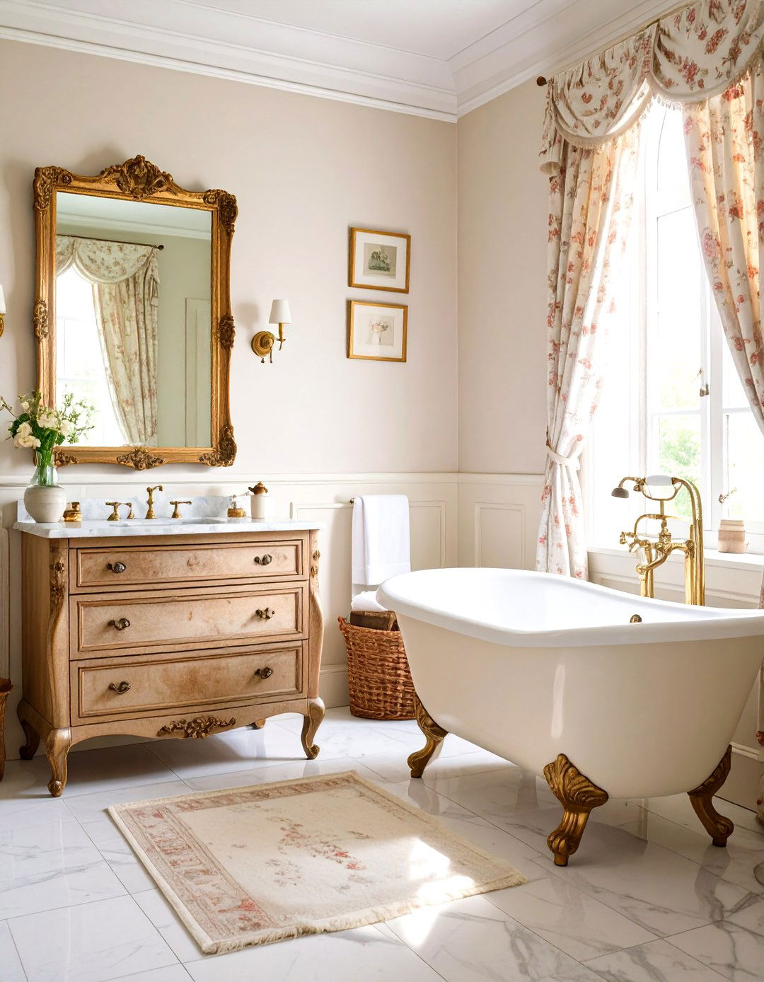 French Country Bathroom Elegance - 30 country bathroom ideas