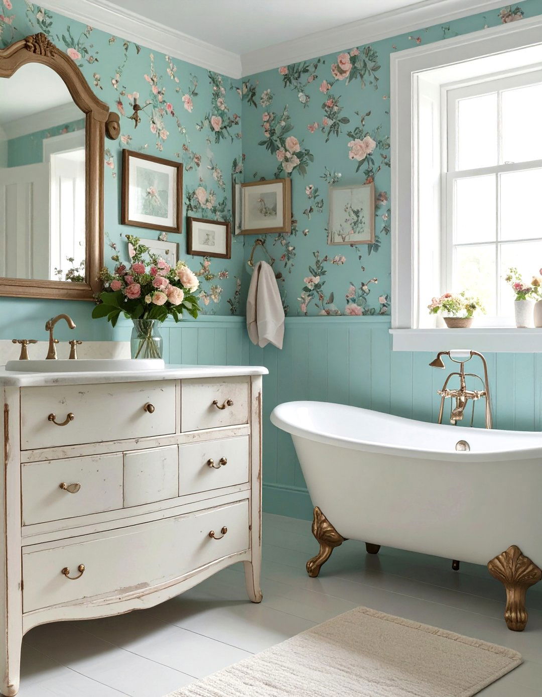 French Country Bathroom - 30 bathroom makeover ideas