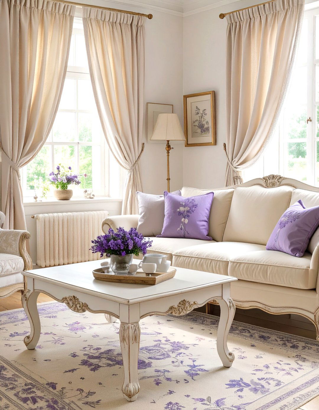 French Country Charm Living Room - 30 cute living room ideas