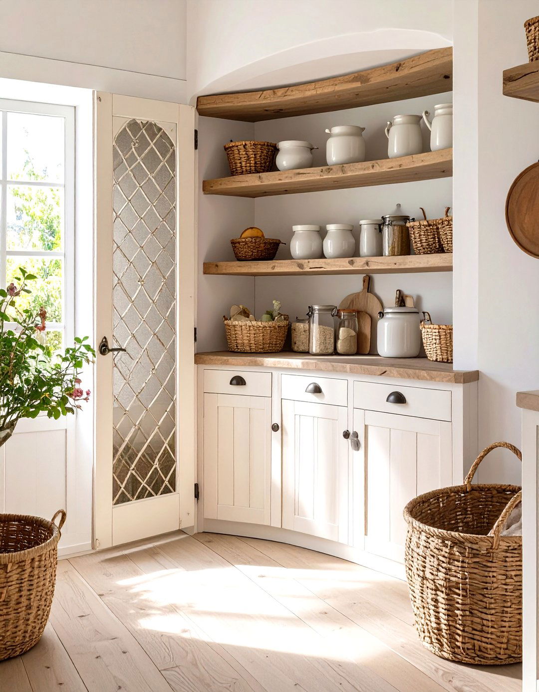 French Country Corner Pantry - 30 corner pantry ideas