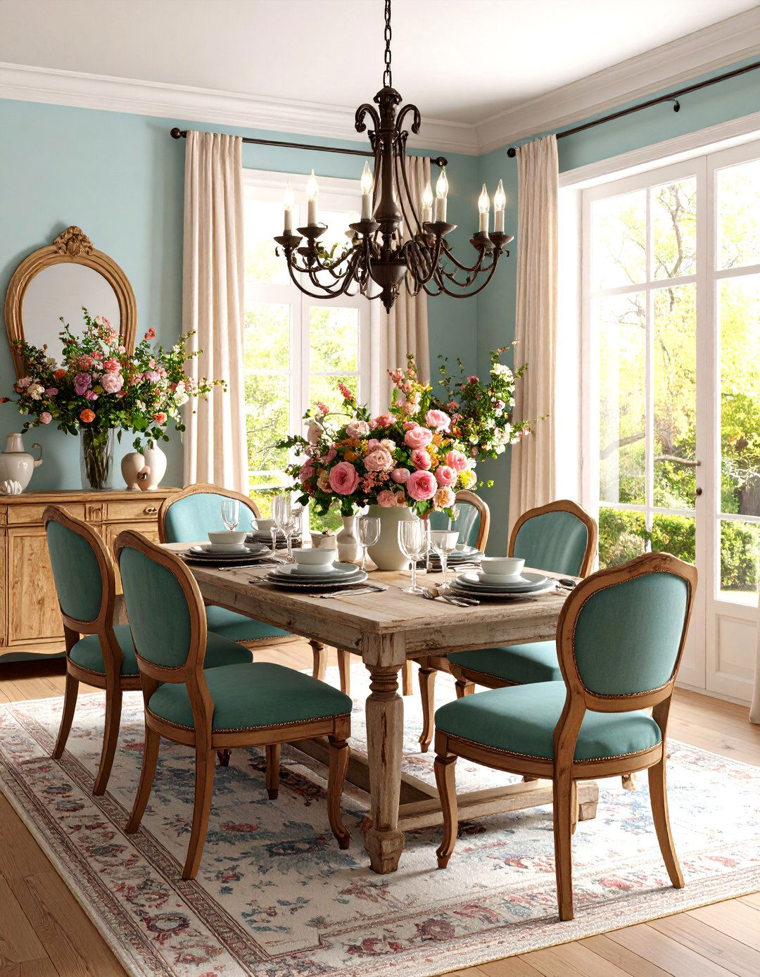 French Country Dining Area - 30 3d home design online free ideas