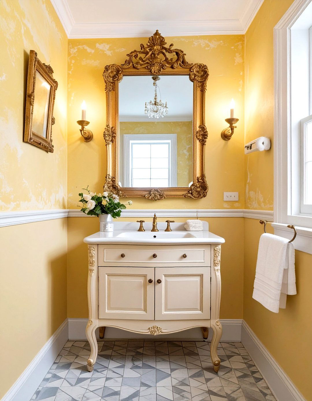 French Country Half Bathroom - 30 half bathroom ideas