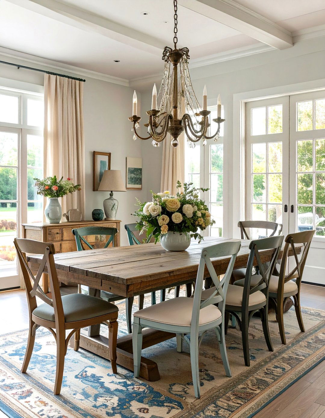 French Country Inspired Dining Area - 30 home design furniture ideas
