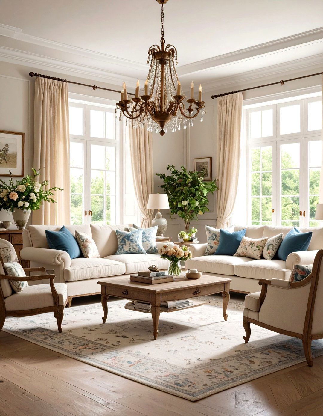 French Country Living Room - 30 decoration ideas for living room