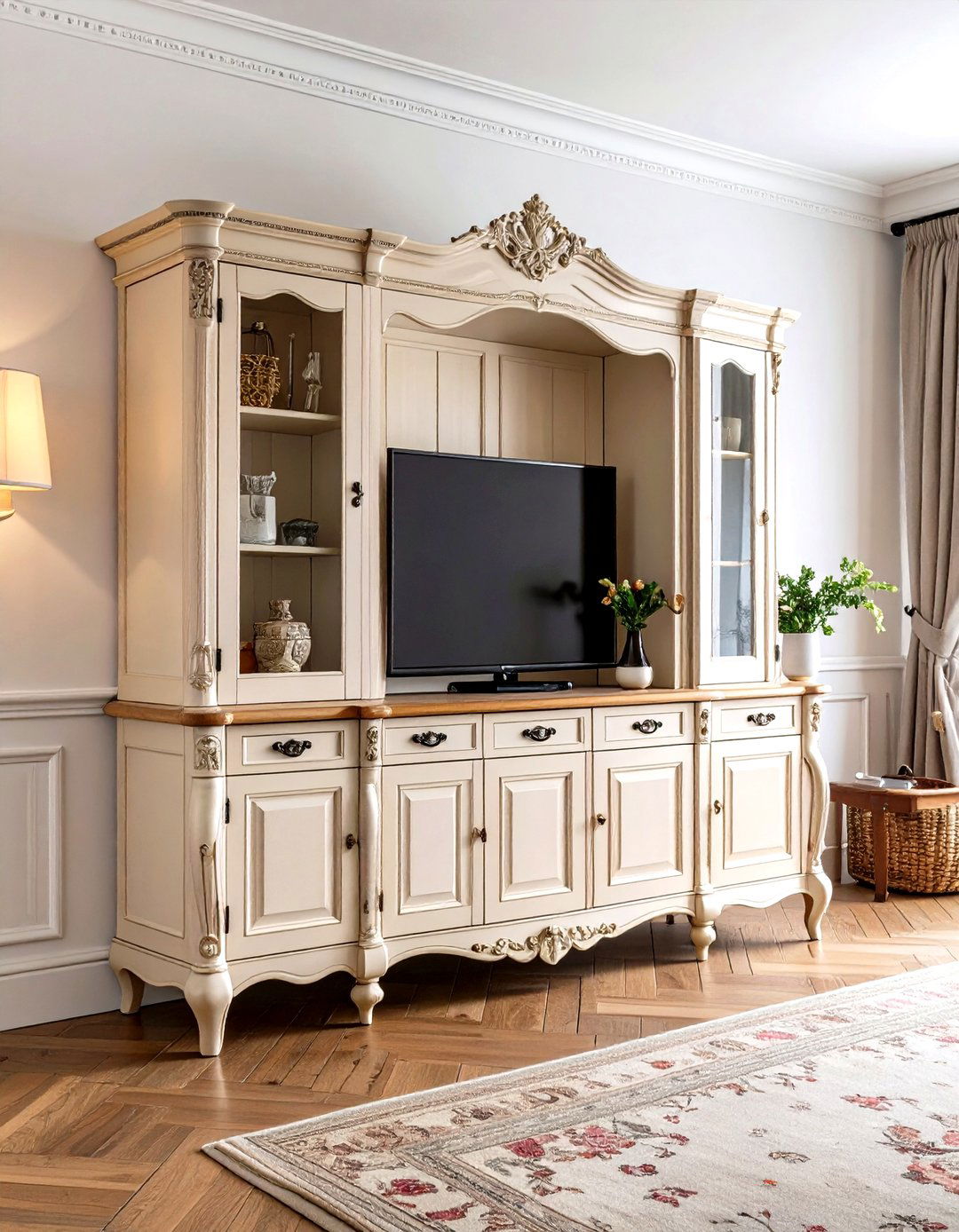 French Country Living Room Armoire - 30 living room entertainment center ideas