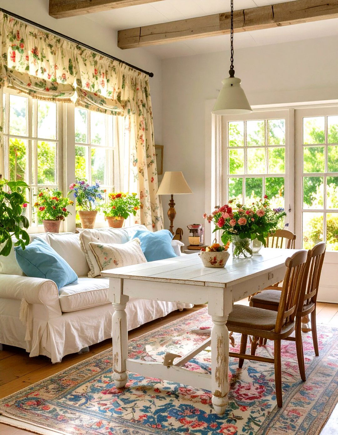 French Countryside Charm - 30 lounge dining room ideas