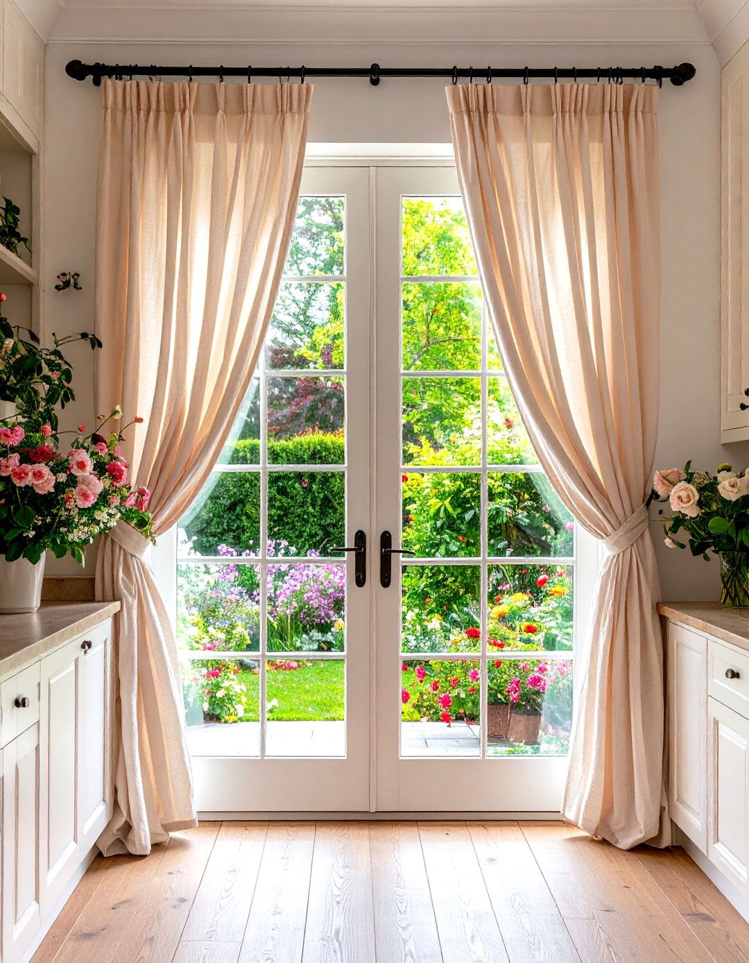 French Door Curtains - 30 patio door curtain ideas