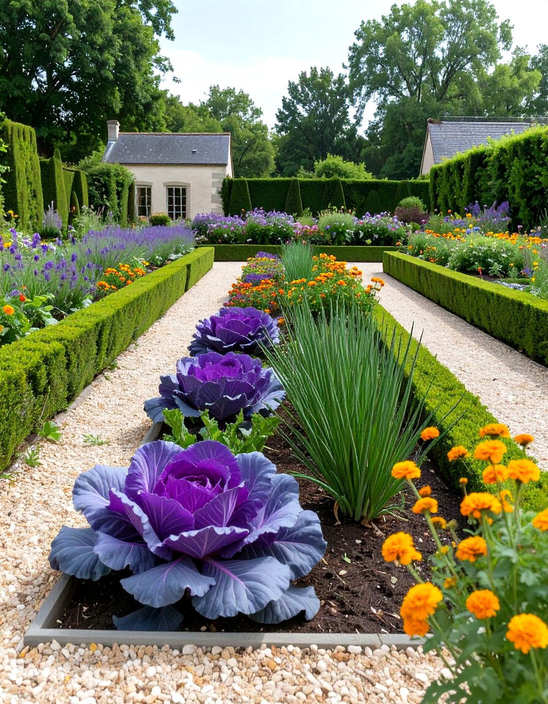 French Potager Vegetable Garden - 30 vegetable garden design ideas