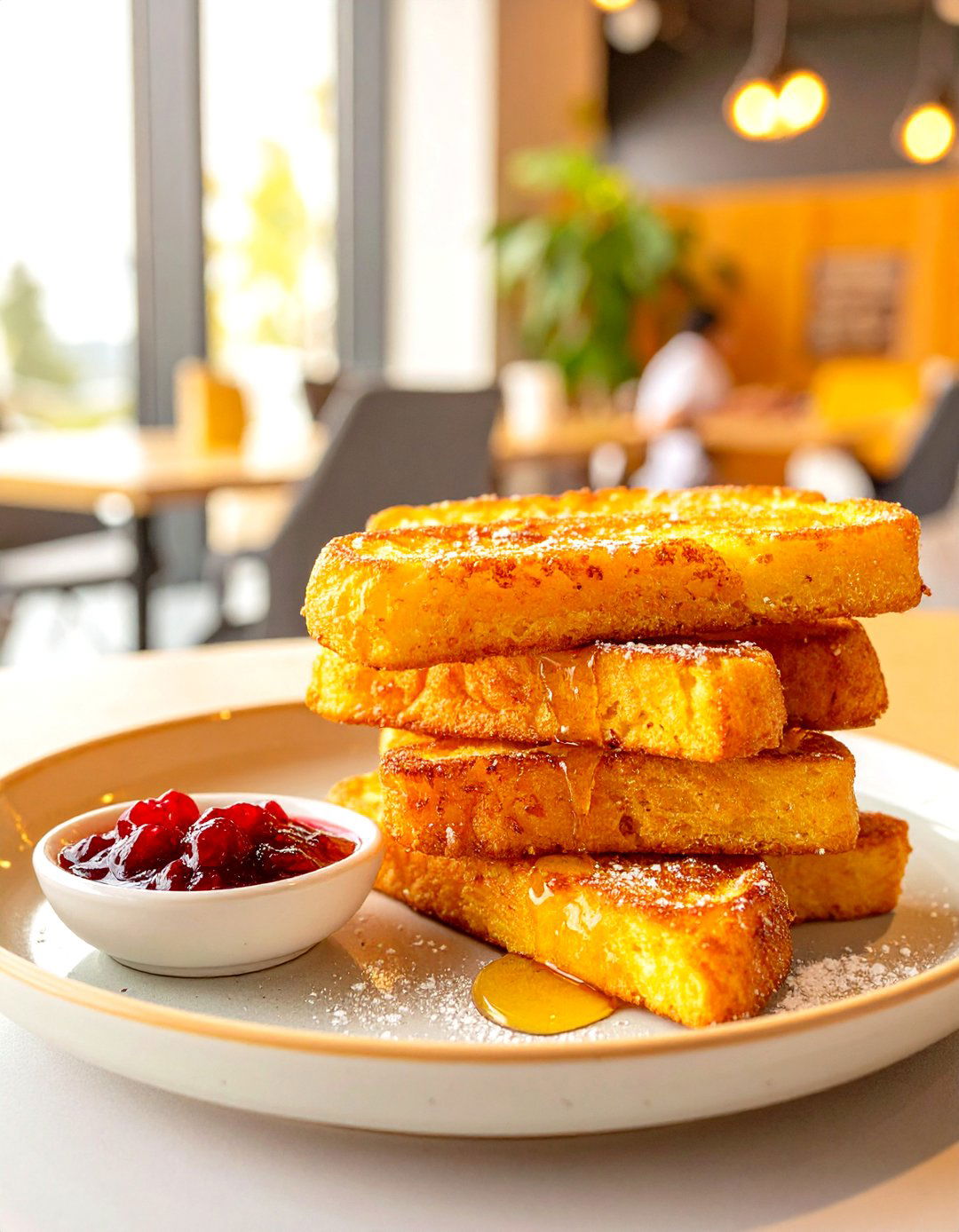 French Toast Sticks With Dipping Sauces - 30 office breakfast ideas