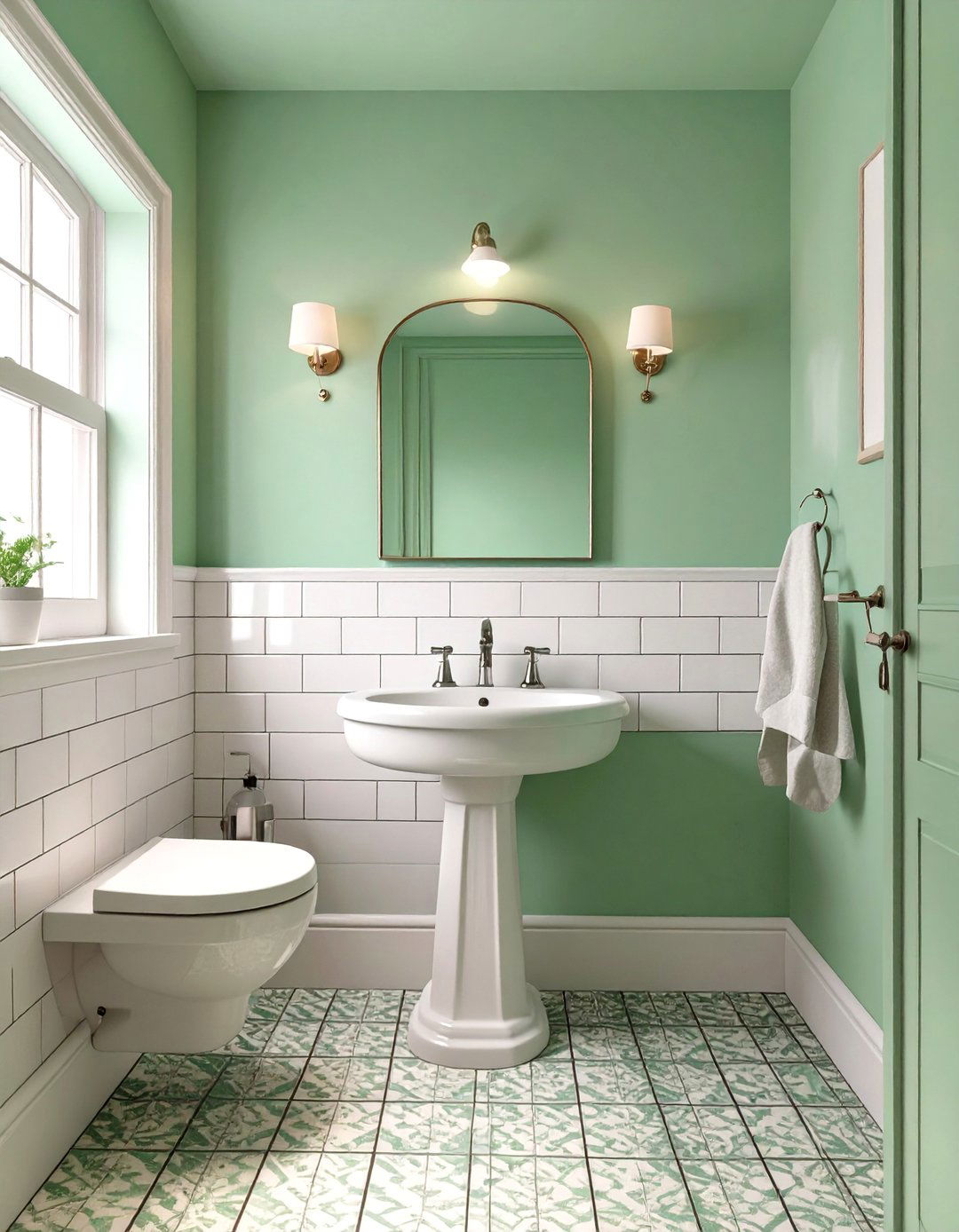 Fresh Mint Green Bathroom - 30 bathroom painting ideas