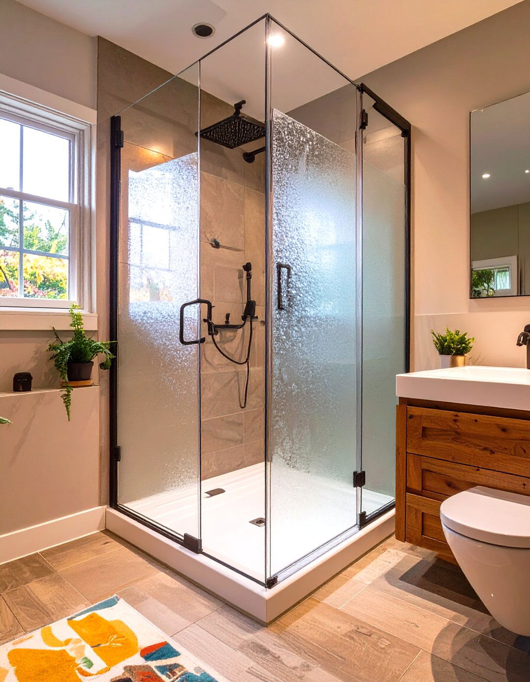 Frosted Glass Shower Enclosure - 30 shower enclosure ideas